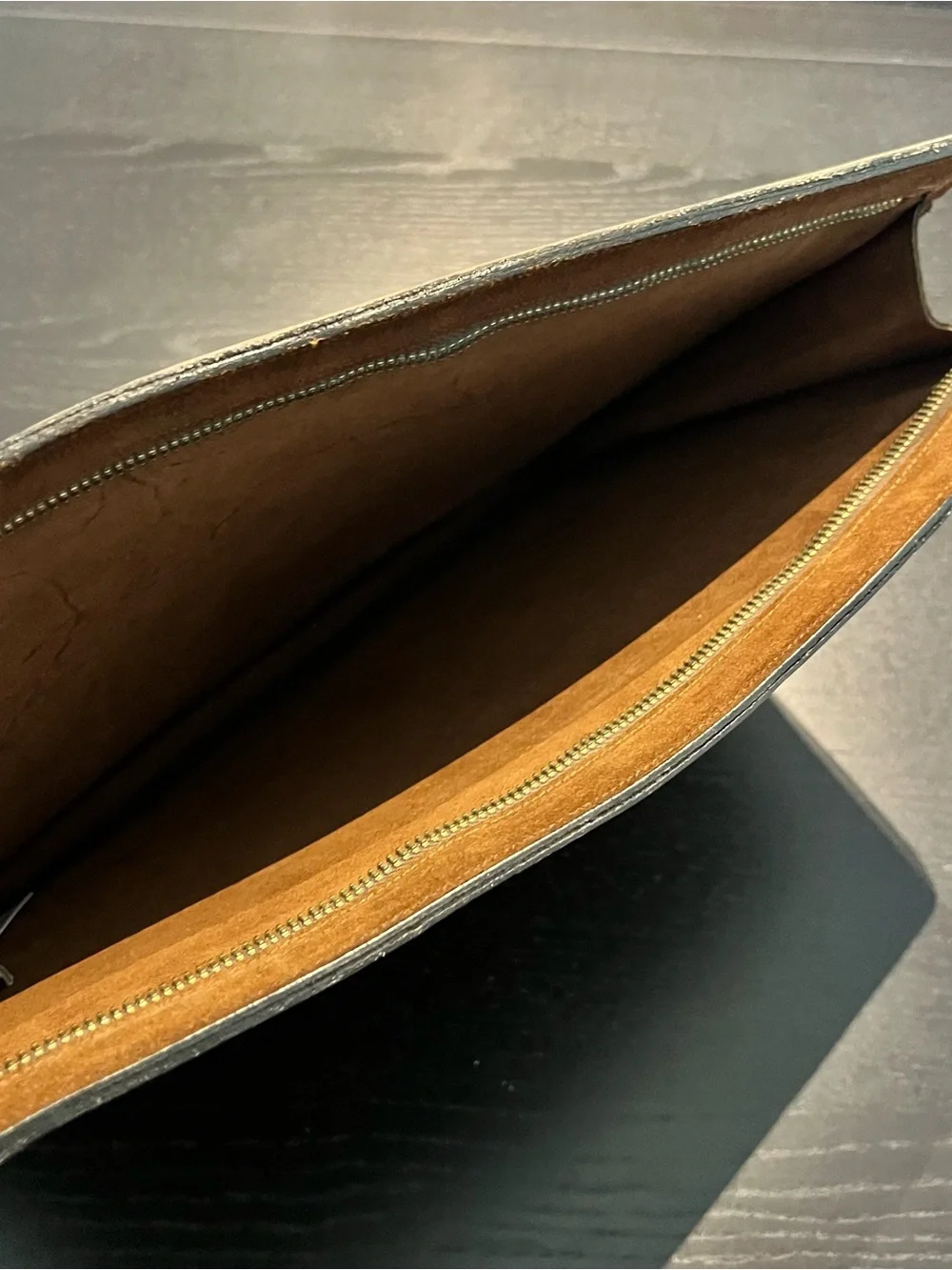 Vintage Brown Suede Briefcase Sleeve